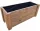  Blumentopf 80 cm x 30 x 32 cm, Holz, Grau- und Silbertöne