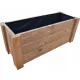  Blumentopf 80 cm x 30 x 32 cm, Holz, Grau- und Silbertöne