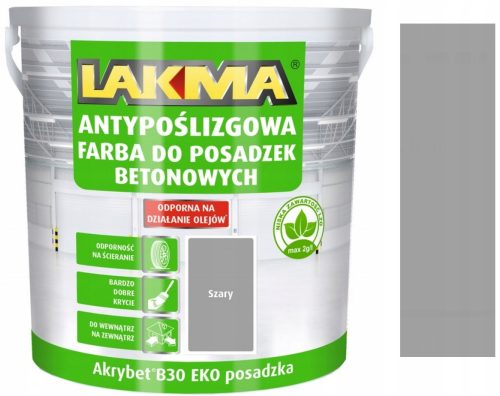 Lakma Acryl-Betonfarbe 10 l matt GRAU