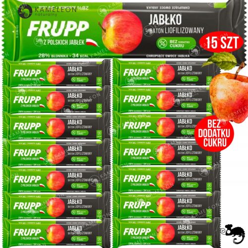 CELIFRUPP Gefriergetrockneter Apfelriegel - Zuckerfrei & Glutenfrei 150g