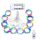  LED-Lichtvorhang 3x3m 300 LED-Eiszapfen USB + FERNBEDIENUNG