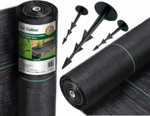 Agrartextil - Agrotextil-Mulchmittel (Anti-Unkraut) Cultivo schwarz 100 x 5000 cm 90 g/m²