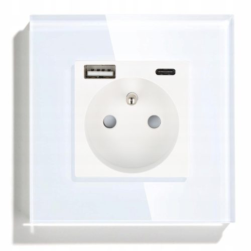 Steckdose, USB-Wand-DC-Smart-Home-Weiß