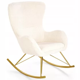  LIBERTO creme/goldener Loungesessel - HALMAR