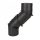 Stahl System Schornsteinbogen 180 mm schwarz