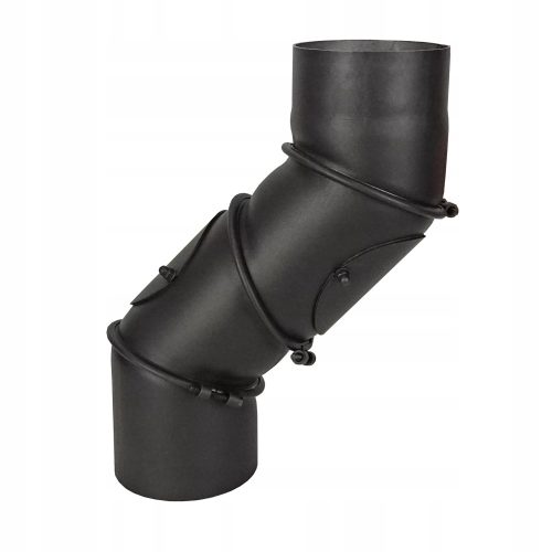Stahl System Schornsteinbogen 180 mm schwarz