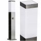 Quadratischer SuperLED E27-Lichtmast, 65 cm, silber