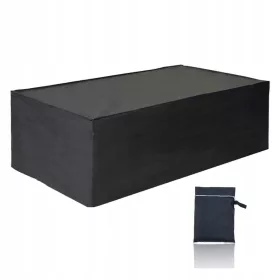   Vielfältige Gartenmöbelabdeckungen in Schwarz und Silber mit UV-Schutz