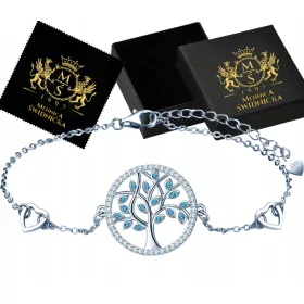  Silbernes Promi-Armband mit Lebensbaum als Geschenk