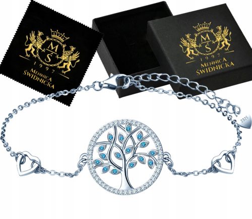  Silbernes Promi-Armband mit Lebensbaum als Geschenk