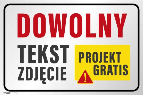 Tafel mit beliebigem Text und Foto 20x30cm