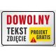 Tafel mit beliebigem Text und Foto 20x30cm