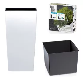   Prosperplast Blumentopf 40 cm x 40 x 75 cm Durchmesser 40 cm Kunststoff weiß