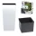  Prosperplast Blumentopf 40 cm x 40 x 75 cm Durchmesser 40 cm Kunststoff weiß