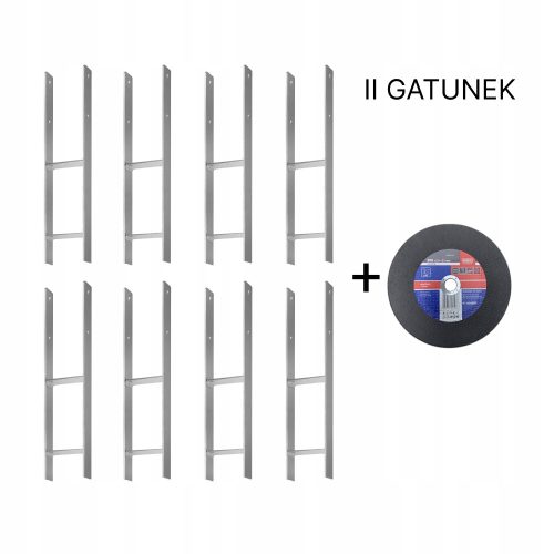 Set mit 8 Stk. Säulenfuß H 120 mm zzgl