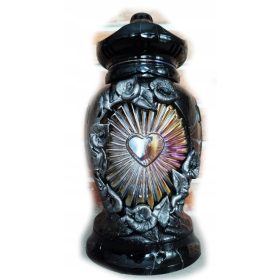  große Glaskerze, Calla-Laterne, für Grab, Denkmal