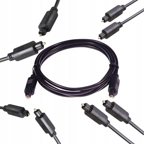  Libox Toslink optisches Kabel 3m LB0029 4 mm Schwarz