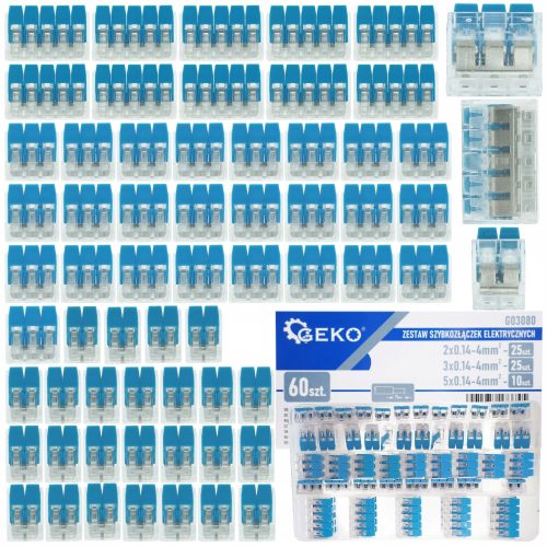  Geko Schnellverbinder 0,14-4 mm² / 5, 60 Stk.