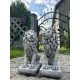  Betonfigur – LÖWE AUF EINER LINKEN BASIS + Betonfigur – LÖWE AUF EINER RECHTEN BASIS