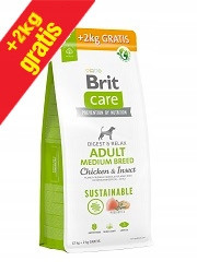  Brit Care Sustainable Adult Medium 12 kg + 2 kg KOSTENLOS