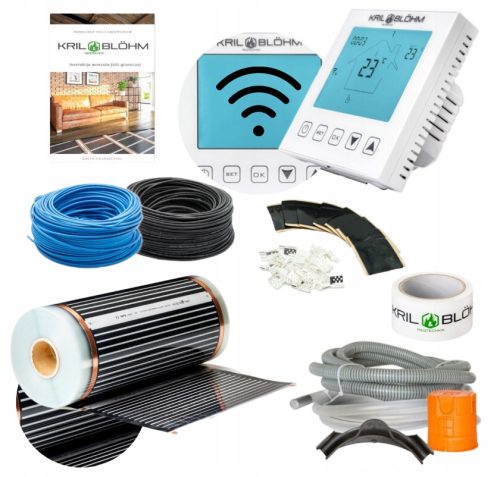  HEIZFOLIEN-SET 8m2 140W/m2+Groen T-2 WiFi