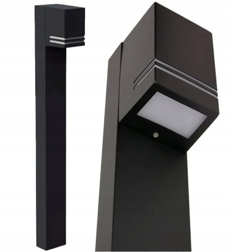  Rechteckiger Lichtmast SuperLED GU10 80 cm schwarz