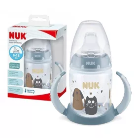  NUK FC+ Trinkflasche mit Griffen 6m+ CAT&DOG Sensitive