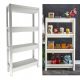 Mobiler Schrank, Küchen-Badezimmerregal, weiß 5