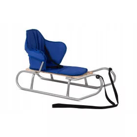    Traditioneller Metallschlitten JEE Classic + Rückenlehne + Matratze