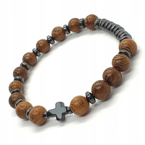 HERREN-ROSENKRANZ-Armband Wengeholz