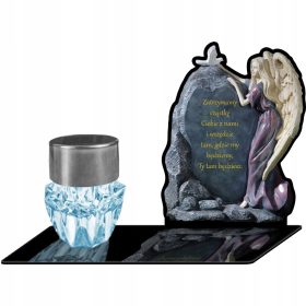 SOLAR-LED-GRAPH, GROSSE STATUETTE FÜR FRIEDHOF, GRAB