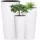  Blumentopf DTU24 25 cm x 25 x 47,6 cm Durchmesser 25 cm Kunststoff weiß