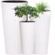  Blumentopf DTU24 25 cm x 25 x 47,6 cm Durchmesser 25 cm Kunststoff weiß