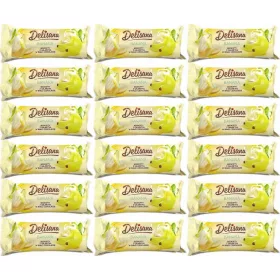 Delisana - Bananen-Gelee in Weißer Schokolade, 18 Stück