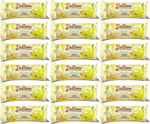 Delisana - Bananen-Gelee in Weißer Schokolade, 18 Stück