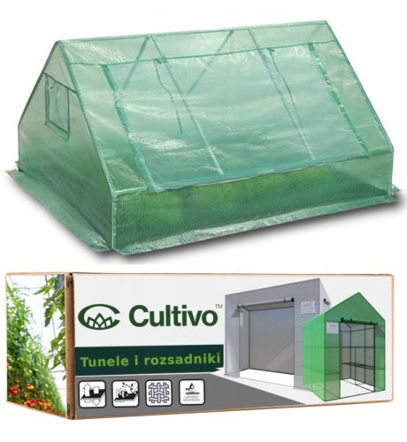 Folientunnel, Kunststoffplatten Folientunnel 2,52 m² 180 x 140 cm grün