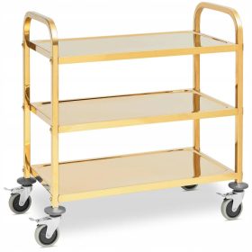 Trolley-Regale aus Edelstahl, 79,5 cm