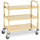 Trolley-Regale aus Edelstahl, 79,5 cm