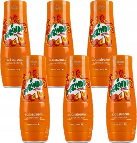  6X SODASTREAM SIRUP MIRINDA KONZENTRATE FÜR SÄTTER