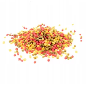  Happet Fischfutter Tricolor Granulat 15 l