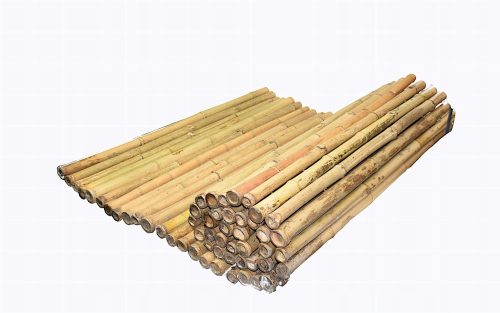  BAMBUSMATTE AUS STÄBEN 1x 2 m, GEBOHRT, DICKE 3-4 cm II-Qualität