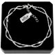  DAMEN-DOPPEL-SILBER-SINGAPUR-ARMBAND, VERSTELLBAR, 925 SILBER