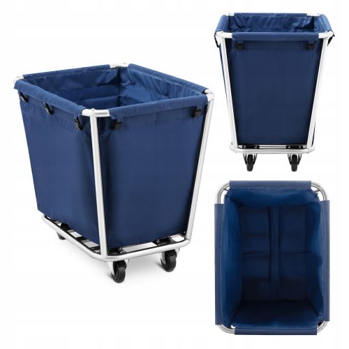 Wäschekörbe und -behälter Royal Catering freistehender Wäschekorb 300l, Blautöne