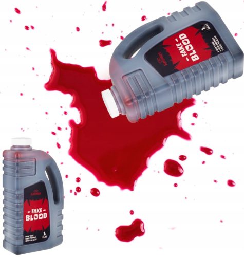  KÜNSTLICHES REALISTISCHES BLUT IN EINER FLÜSSIGKEITSFLASCHE HALLOWEEN MAKE UP 1L