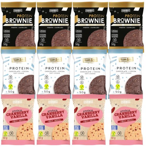 Glutenfreie Protein-Kekse ohne Zucker - Frank&Oli Gemischte Aromen