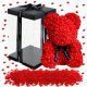 Blumen und Blumenkästen zum Valentinstag Teddybär aus Rosen 23 cm