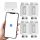  Set bestehend aus 4 x Thermostatkopf + TUYA Wi-Fi ZigBee Gateway