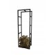 KoyGarden Metall-Holzständer 40 x 25 x 120 cm schwarz