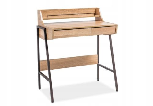  Rechteckiger Schreibtisch Signal Desks 77 x 48 x 89 cm, Eiche natur