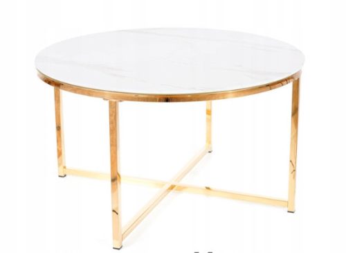  Signal Couchtisch, Couchtische, rund, 80 x 80 x 45 cm, weiß